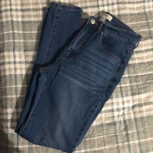High waist skinny jeans